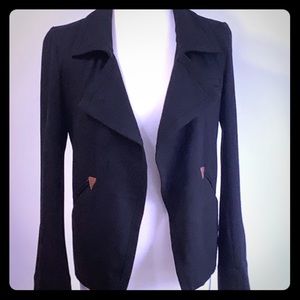 Lacoste Cropped Knit Blazer